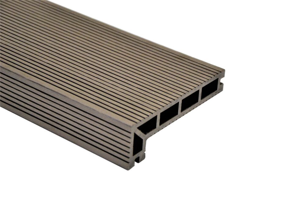 Komposiitti L-lista PolarDeck WPC Syvänne 24 x 44 x 184 x 4000 mm ruskea