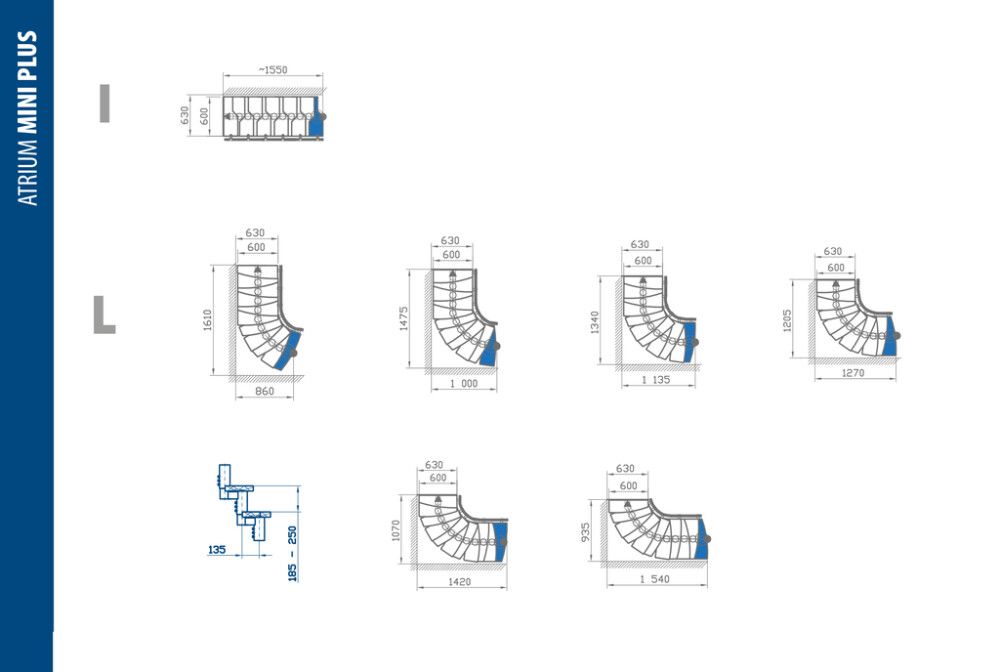 Porras Atrium Mini Plus Vertical Pyökki 60 cm, eri värejä