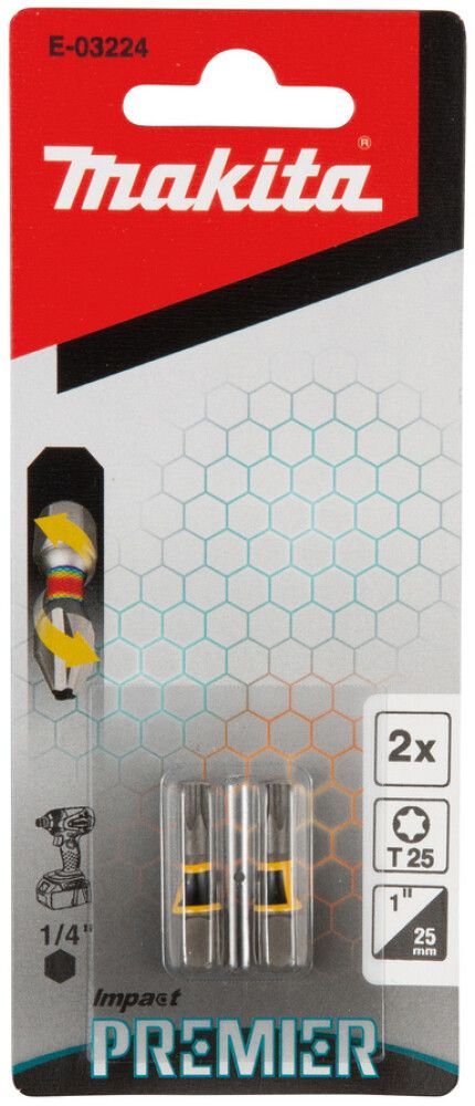 Ruuvauskärki Makita T25 25 mm 2 kpl