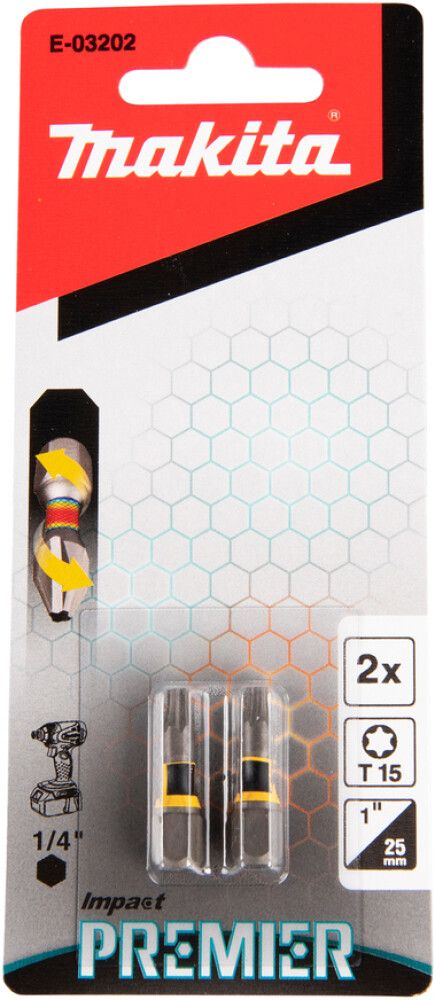 Ruuvauskärki Makita T15 25 mm 2 kpl