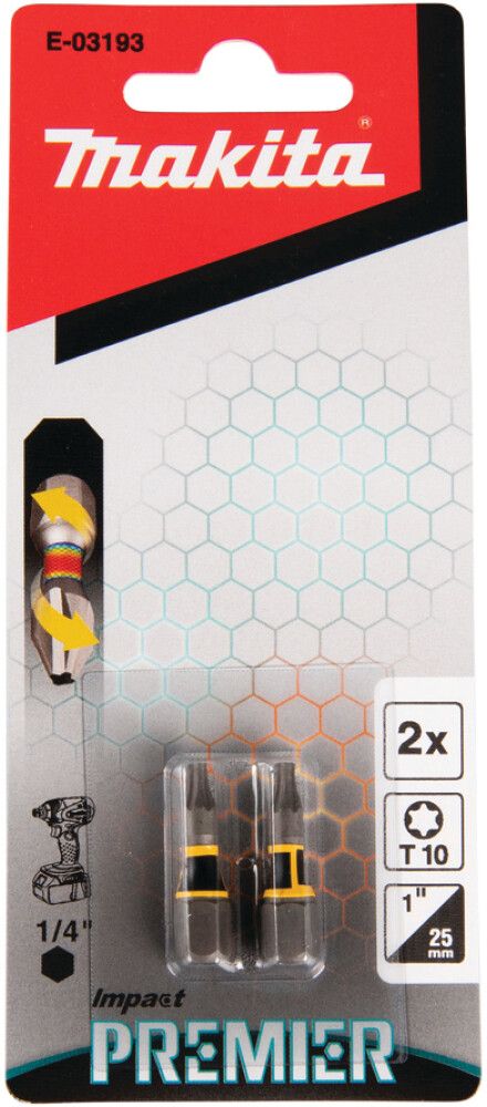 Ruuvauskärki Makita T10 25 mm 2 kpl