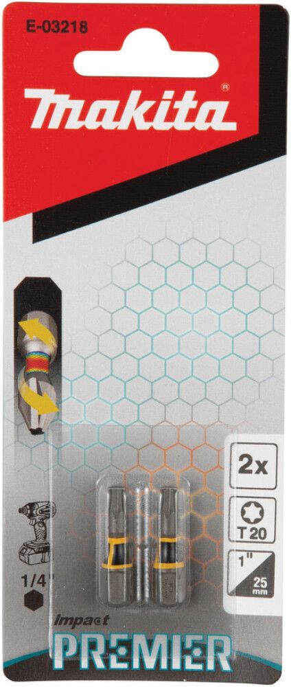 Ruuvauskärki Makita T20 25 mm 2 kpl