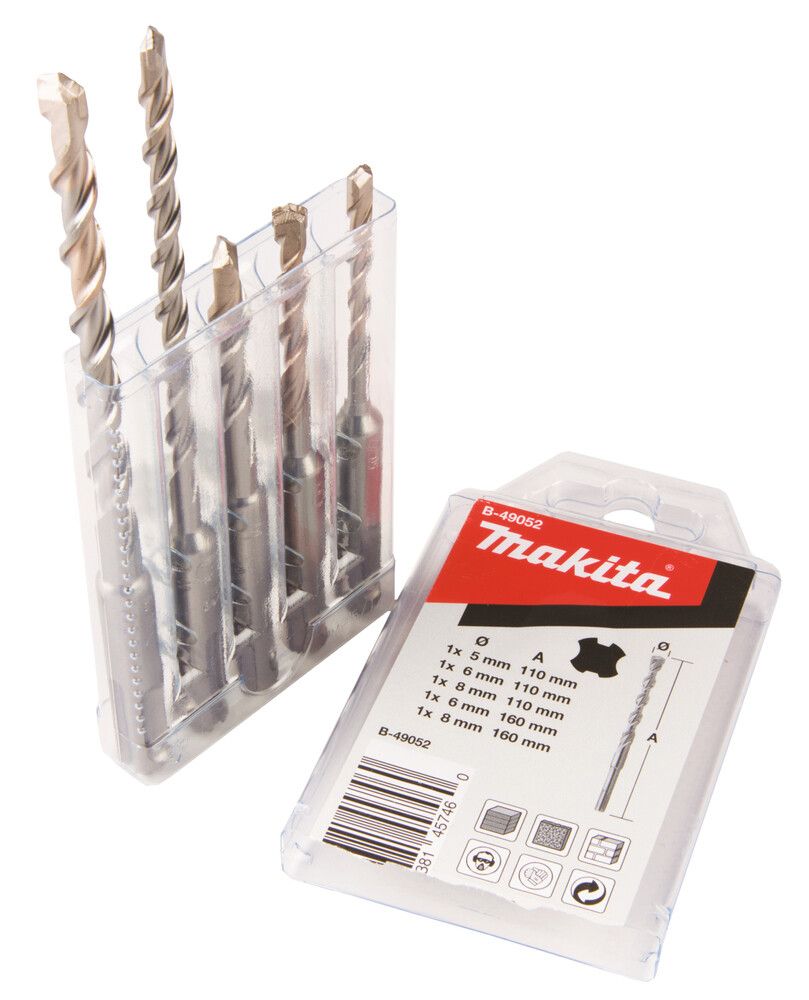 Poranteräsarja Makita SDS-Plus B-49052 5-os.