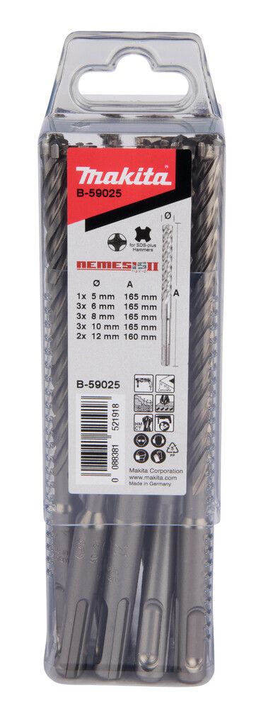 Poranteräsarja Makita SDS-Plus B-59025 12-os.