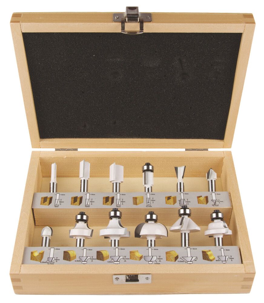 Jyrsinteräsarja Makita D-53556 12-os.