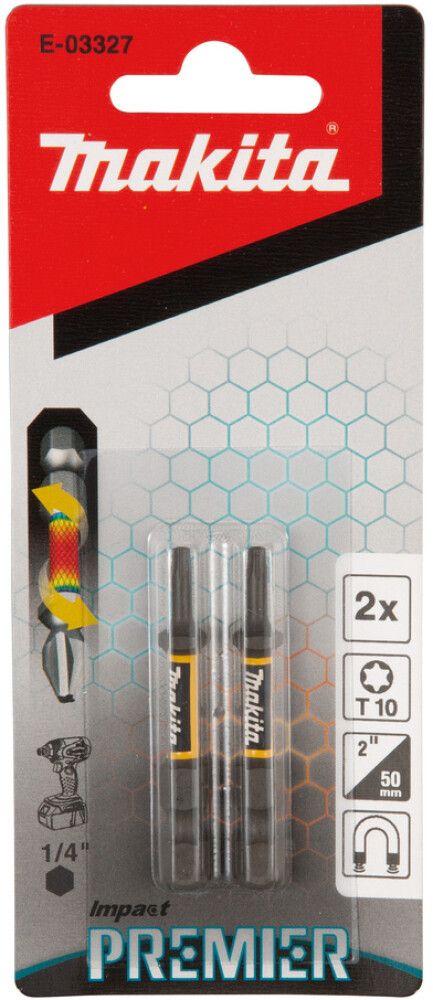 Ruuvauskärki Makita Impact Premier T10 50 mm 2 kpl