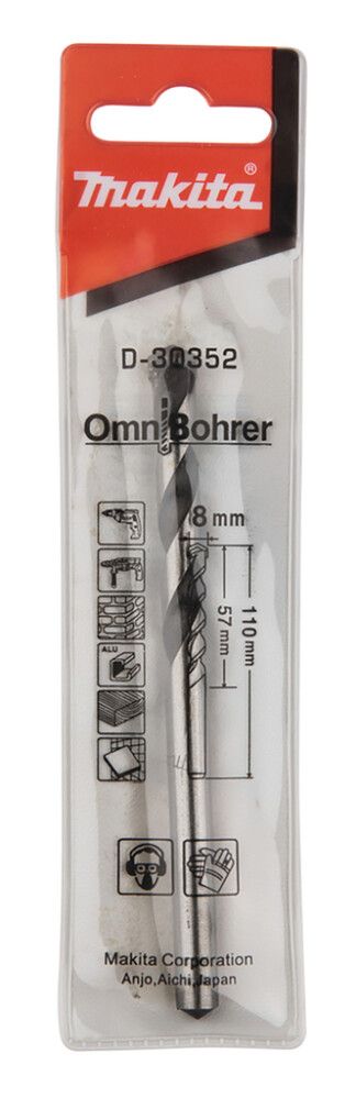 Monikäyttöporanterä Makita Omnibohrer 8 mm