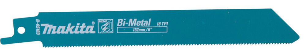Puukkosahanterä Makita metalli 152 x 0,9 mm 18 TPI 2 kpl