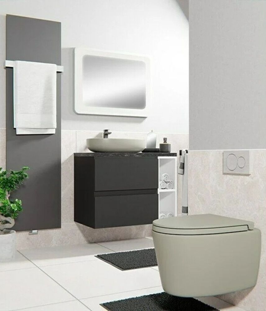 Seinä-WC RAK Ceramics Feeling Mattaharmaa