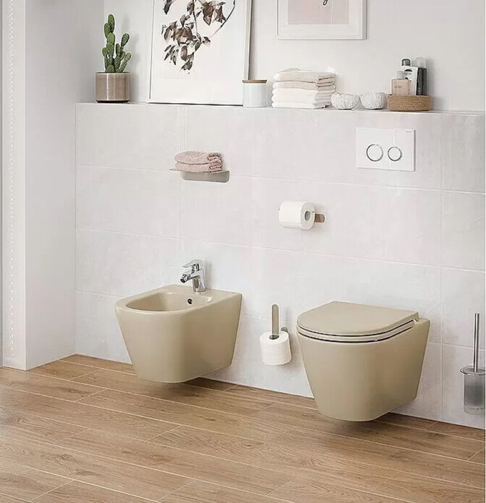 Seinä-WC RAK Ceramics Feeling matta cappuccino