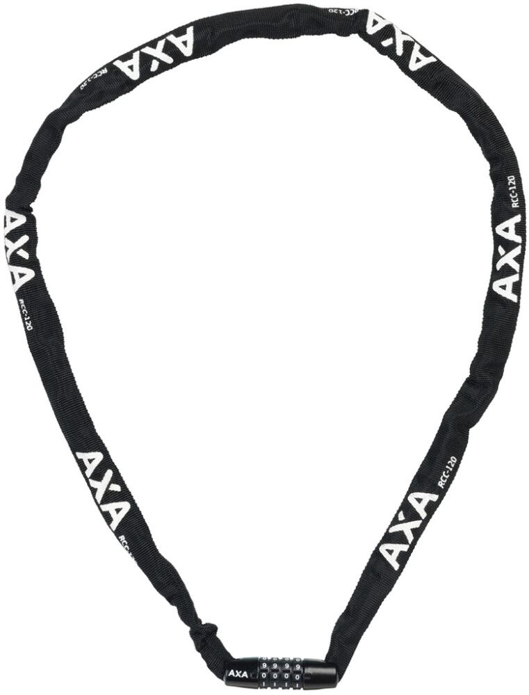 KETJULUKKO AXA RIGID 120 KOODILLA MUSTA