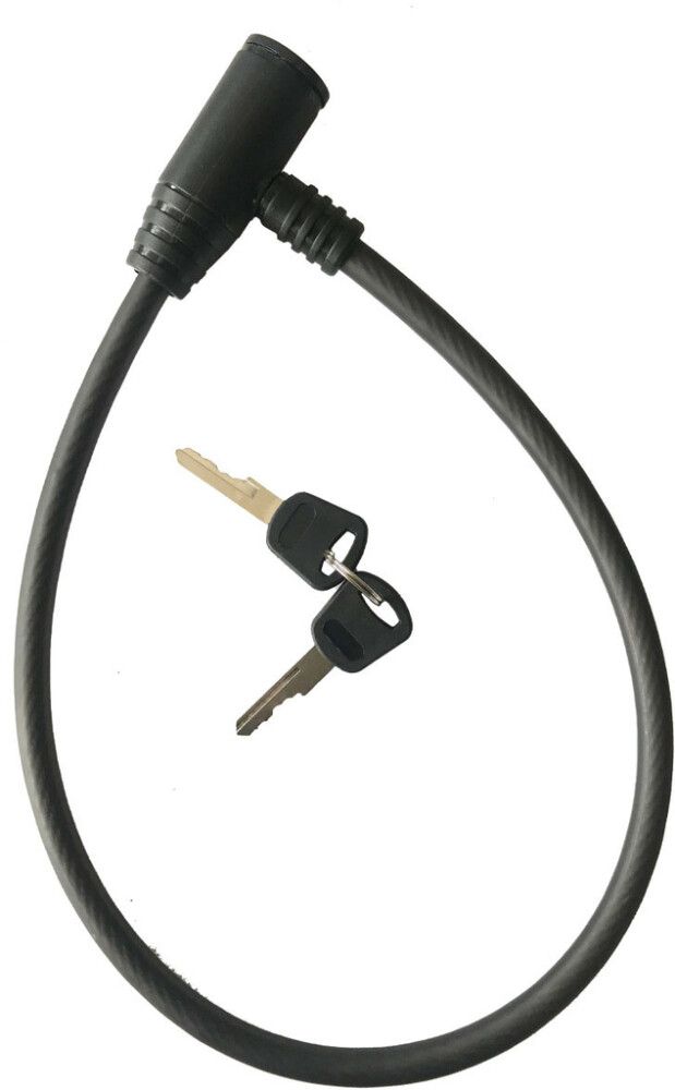 Vaijerilukko Cavo musta 65 cm