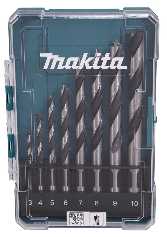Puuporanteräsarja Makita D-77257 3–10 mm 8-os
