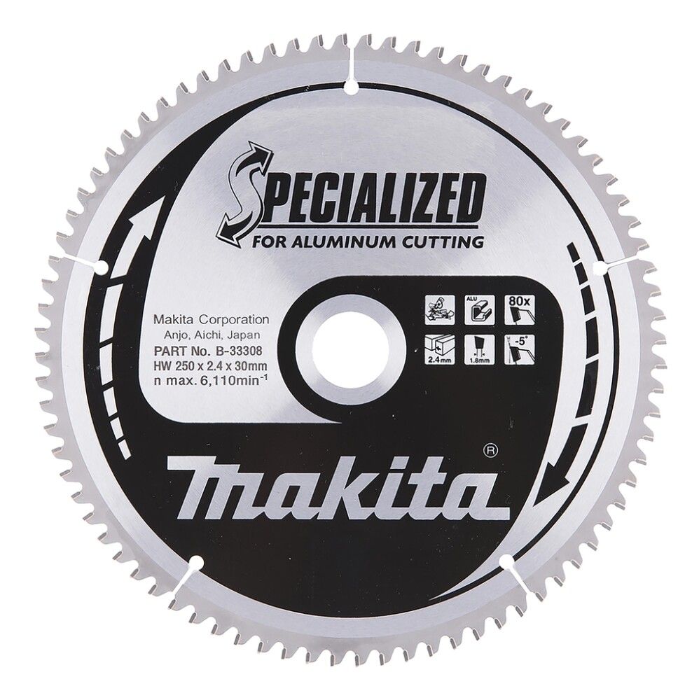 Pyörösahanterä Makita B-33308 Z-80 Ø 250 x 30 x 2,4 mm