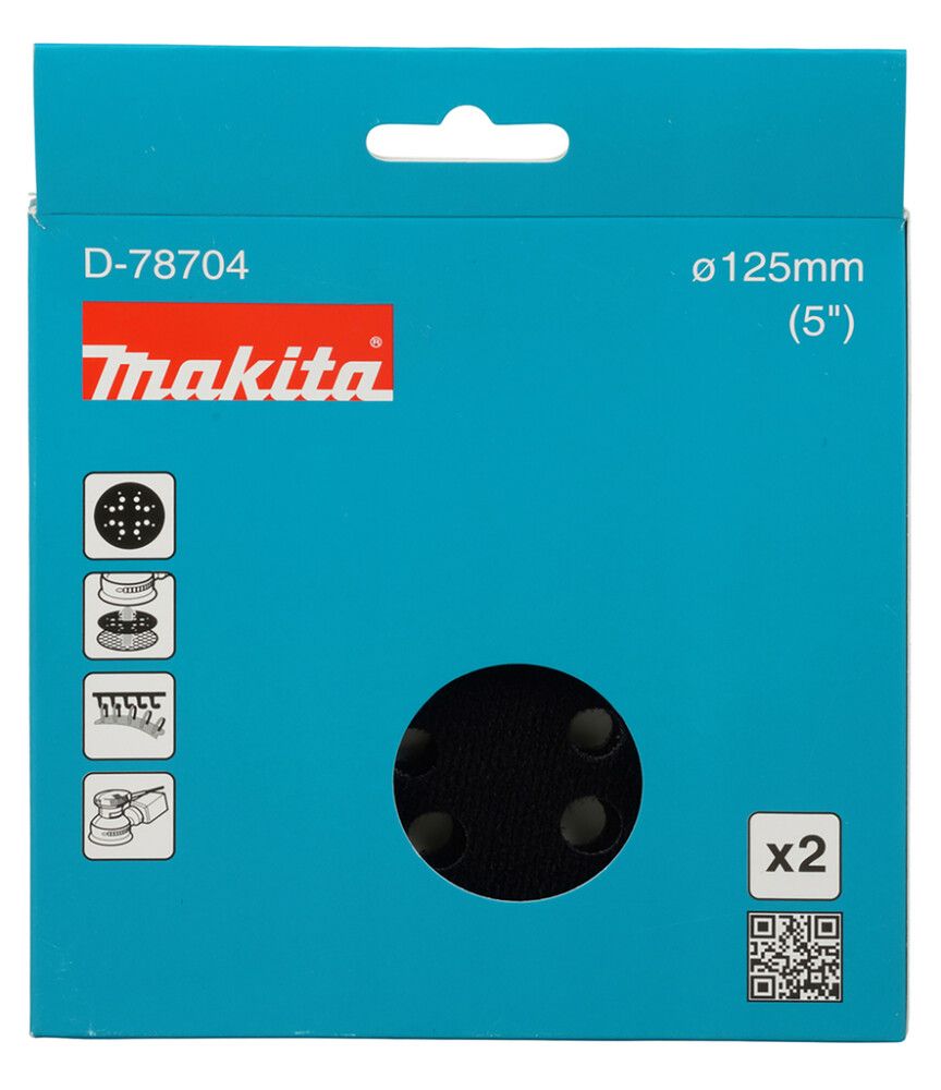 Hioma-alusta Makita 125 mm hiomaverkolle 2 kpl