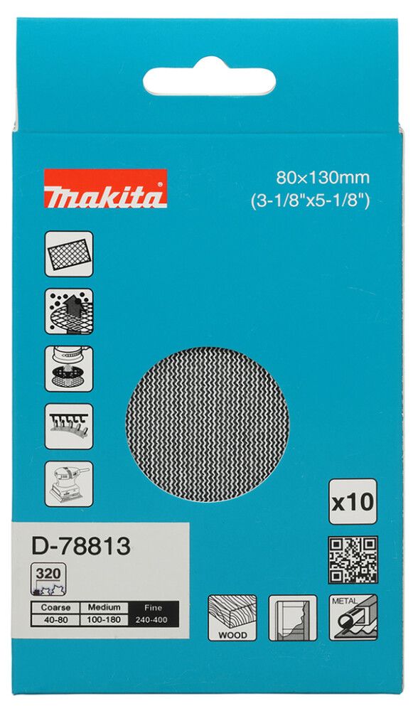 Hiomaverkko Makita 80 x 130 mm K320 10 kpl