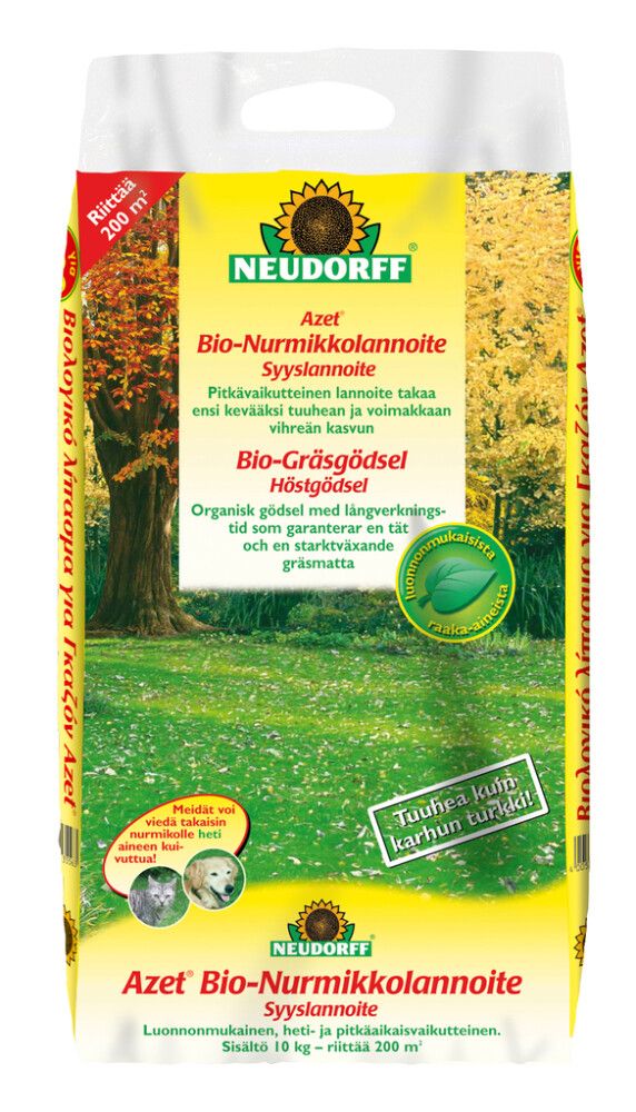 Bio-Nurmikkolannoite Neudorff syksy 10 kg