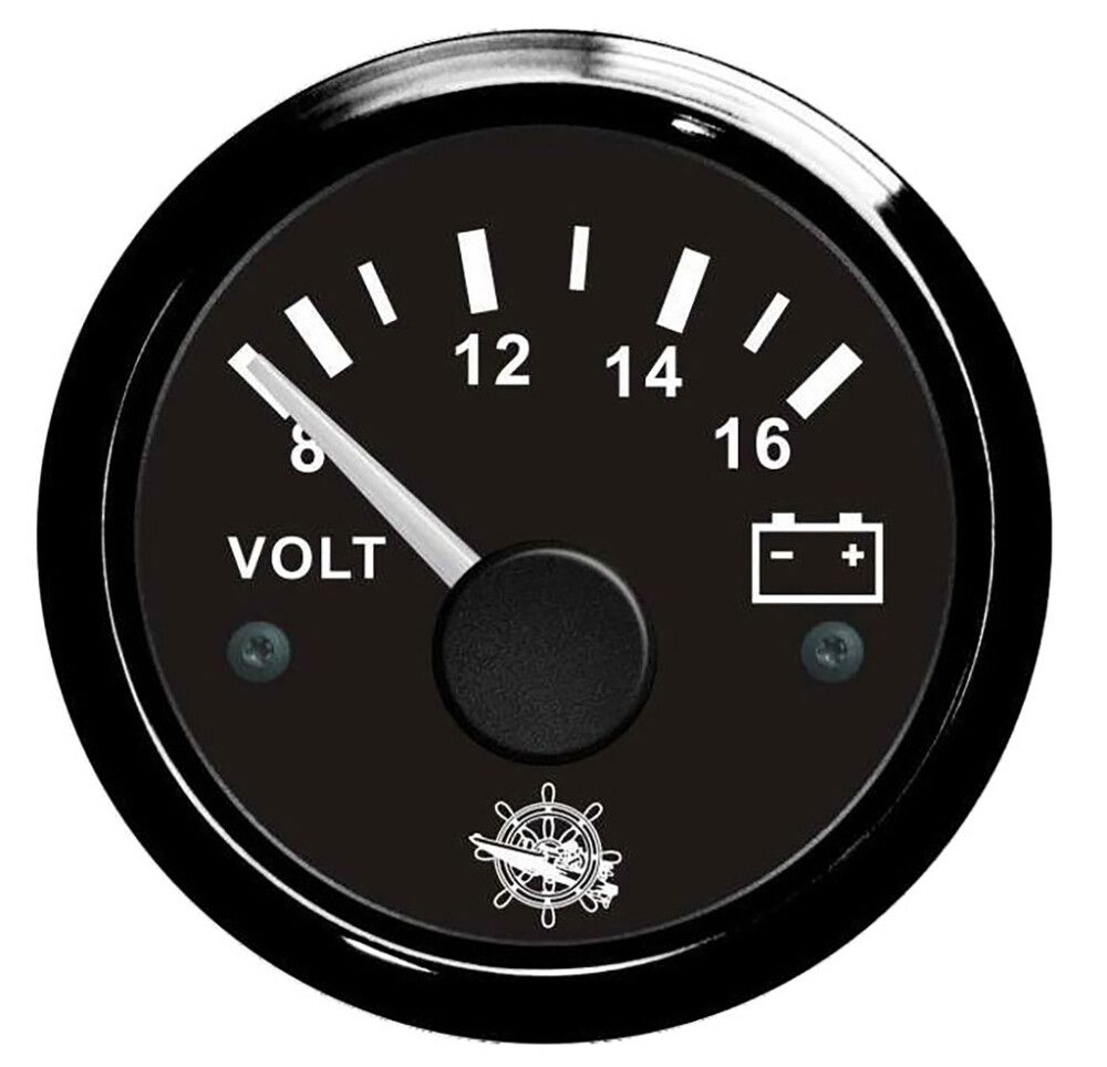 Volttimittari Osculati 12 V musta Ø 57 mm