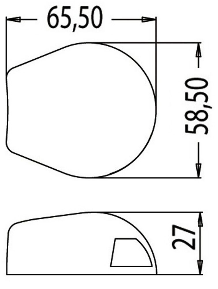 Kulkuvalo Osculati LED oikea