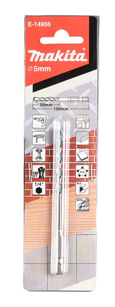 Monikäyttöporanterä Makita T.C.T. 5 mm