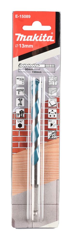 Monikäyttöporanterä Makita T.C.T. 13 mm