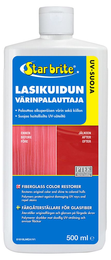 Lasikuidun värinpalauttaja Star brite PTEF 500 ml