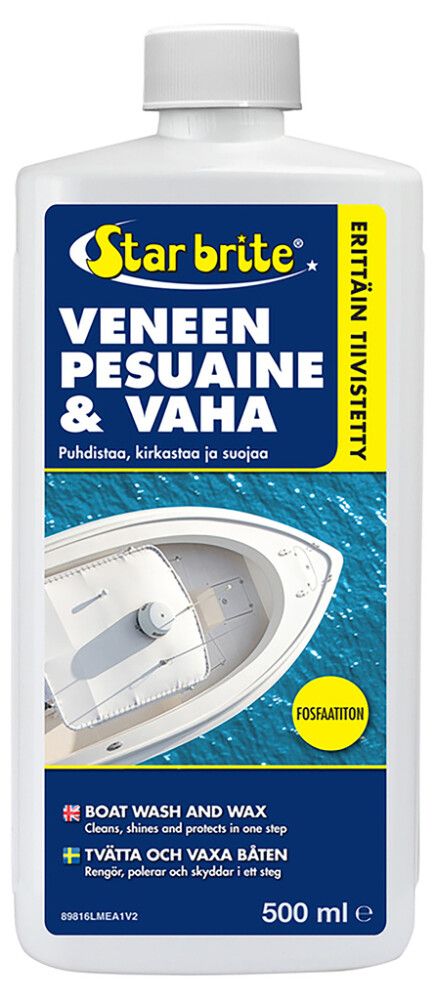 Veneen pesuaine + vaha Star brite 500 ml