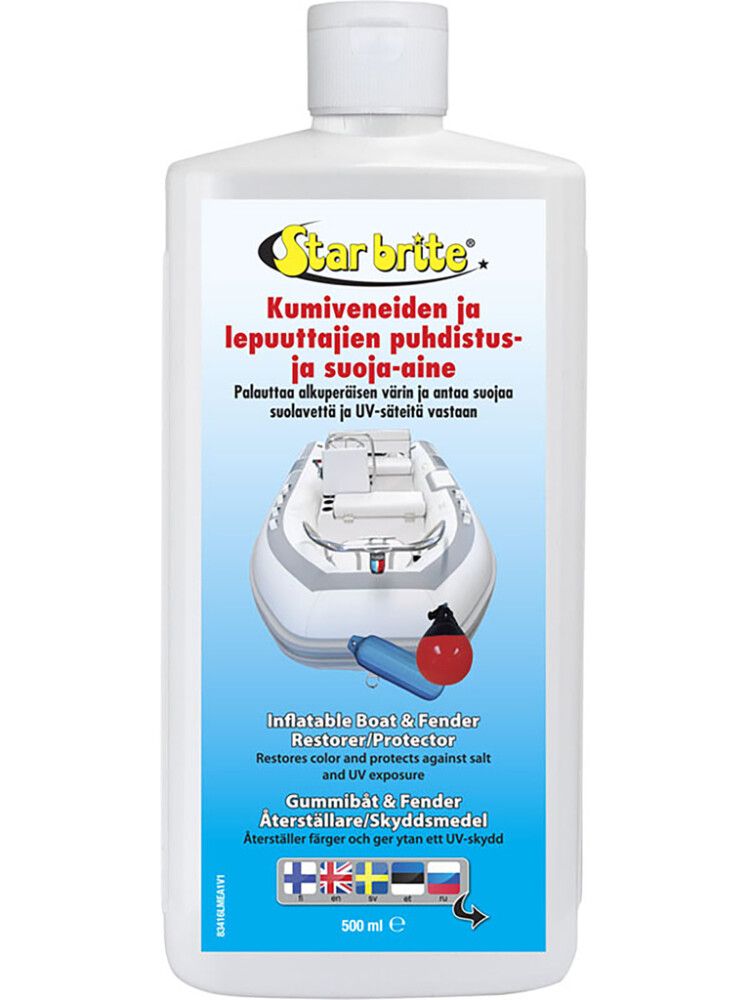 Kumiveneiden ja lepuuttajien puhdistus- ja suoja-aine Star brite 500 ml