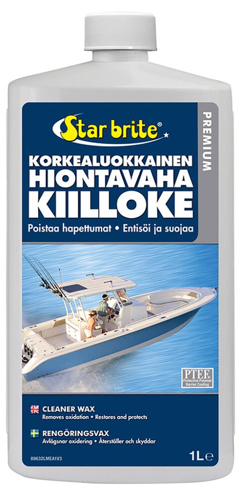 Korkealuokkainen Hiontavaha/kiilloke Star brite 1 l