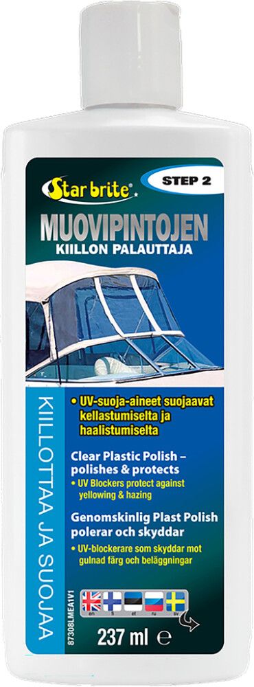Muovipintojen kiilloke/entisöintiaine Star brite 237 ml Vaihe 2