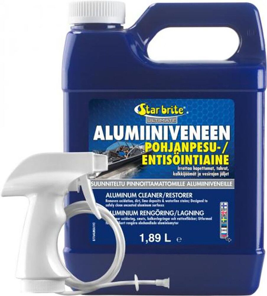 Alumiiniveneen pohjanpesu-/entisöintiaine Star brite 1,89 l