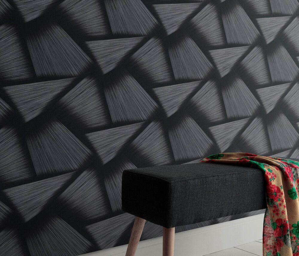 Kuitutapetti Erismann Pose Braiding 10401-15 musta