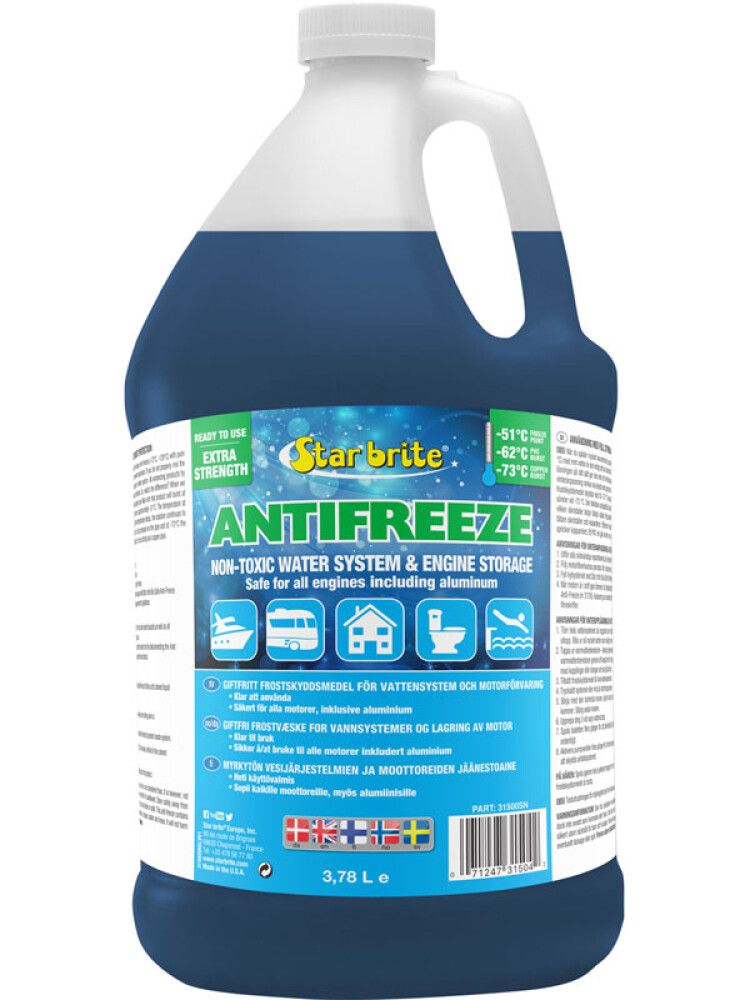 Myrkytön kausisäilytysneste Star brite Anti Freeze  -73°C laimennettava
