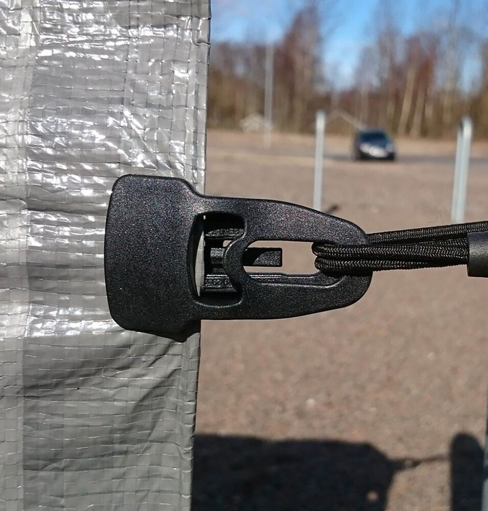 Peitteen kiinnike musta 4 kpl/pkt