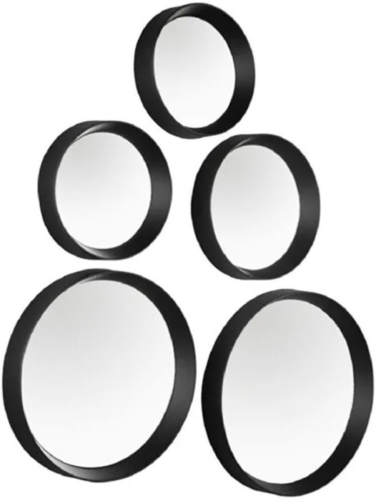 Sisustuspeilisetti Mirrors and More Lia Musta 5 kpl