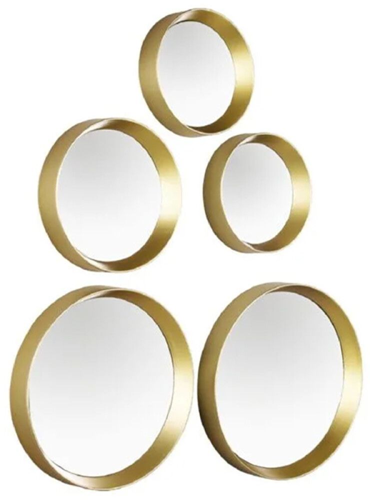 Sisustuspeilisetti Mirrors and More Lia Kulta 5 kpl