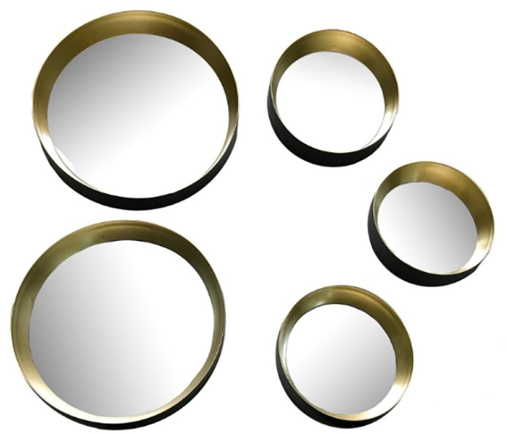 Sisustuspeilisetti Mirrors and More Lia Kulta 5 kpl