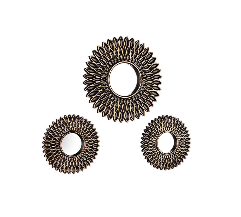 Peilisetti Mirrors and More Amanda musta/kulta