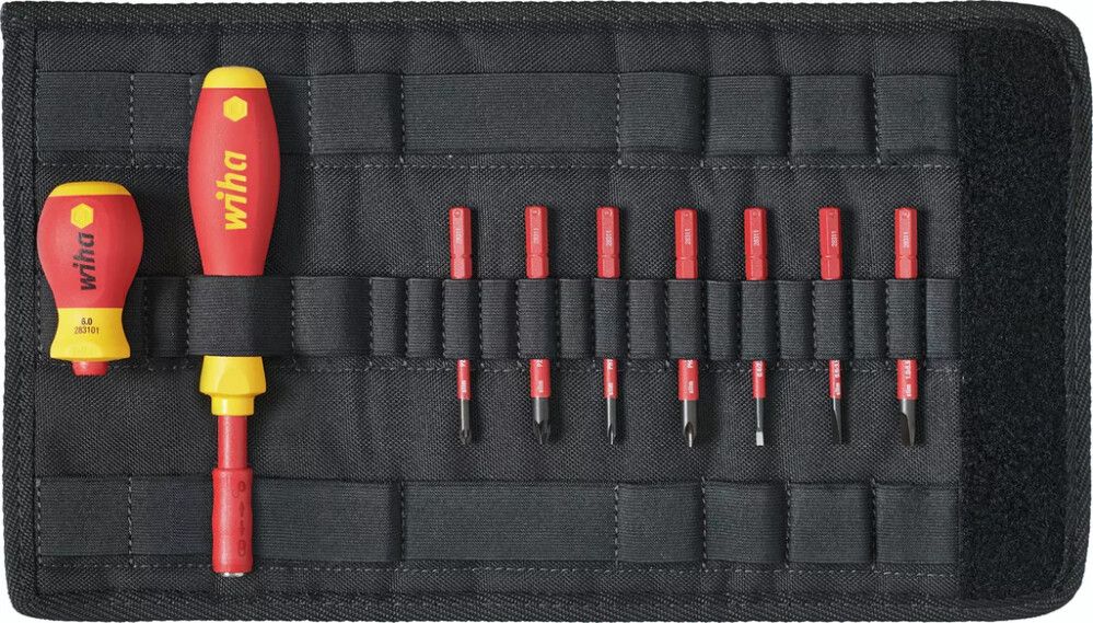 Ruuvauskärkisarja Wiha SlimVario® 10-osainen