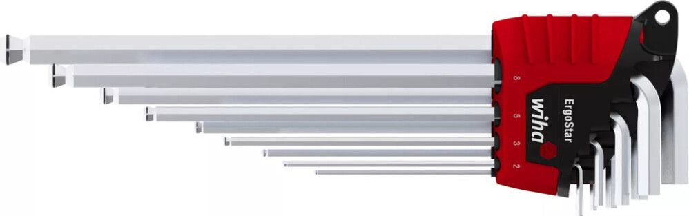 Kuusiokoloavainsarja Wiha ErgoStar 9-osainen