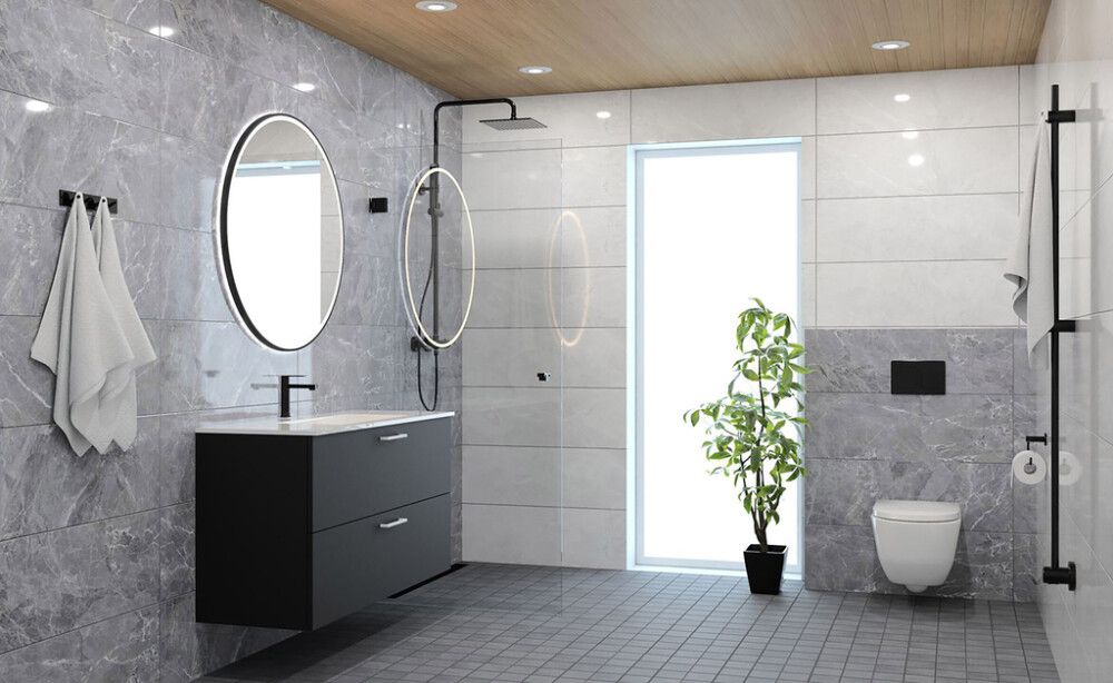 Seinälaatta LPC Palace Vulcano kiiltävä valkoinen rektifioitu 30 x 90 cm