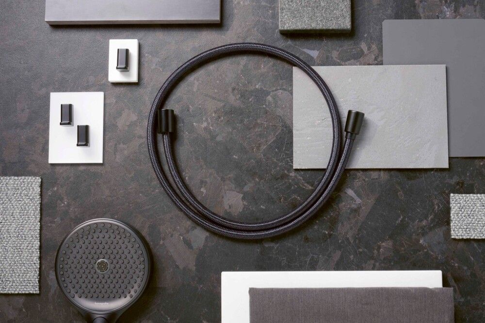 Tekstiilisuihkuletku Hansgrohe Designflex 160 cm Musta