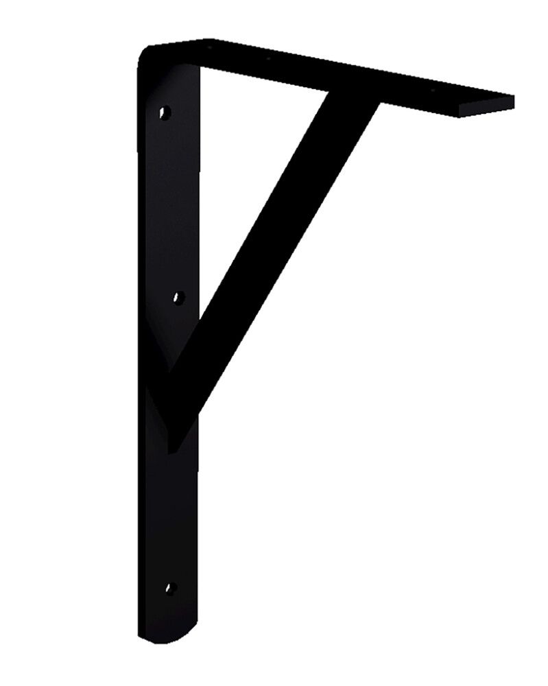 Kannatin Lundbergs Carl 180 x 30 x 265 mm musta metalli