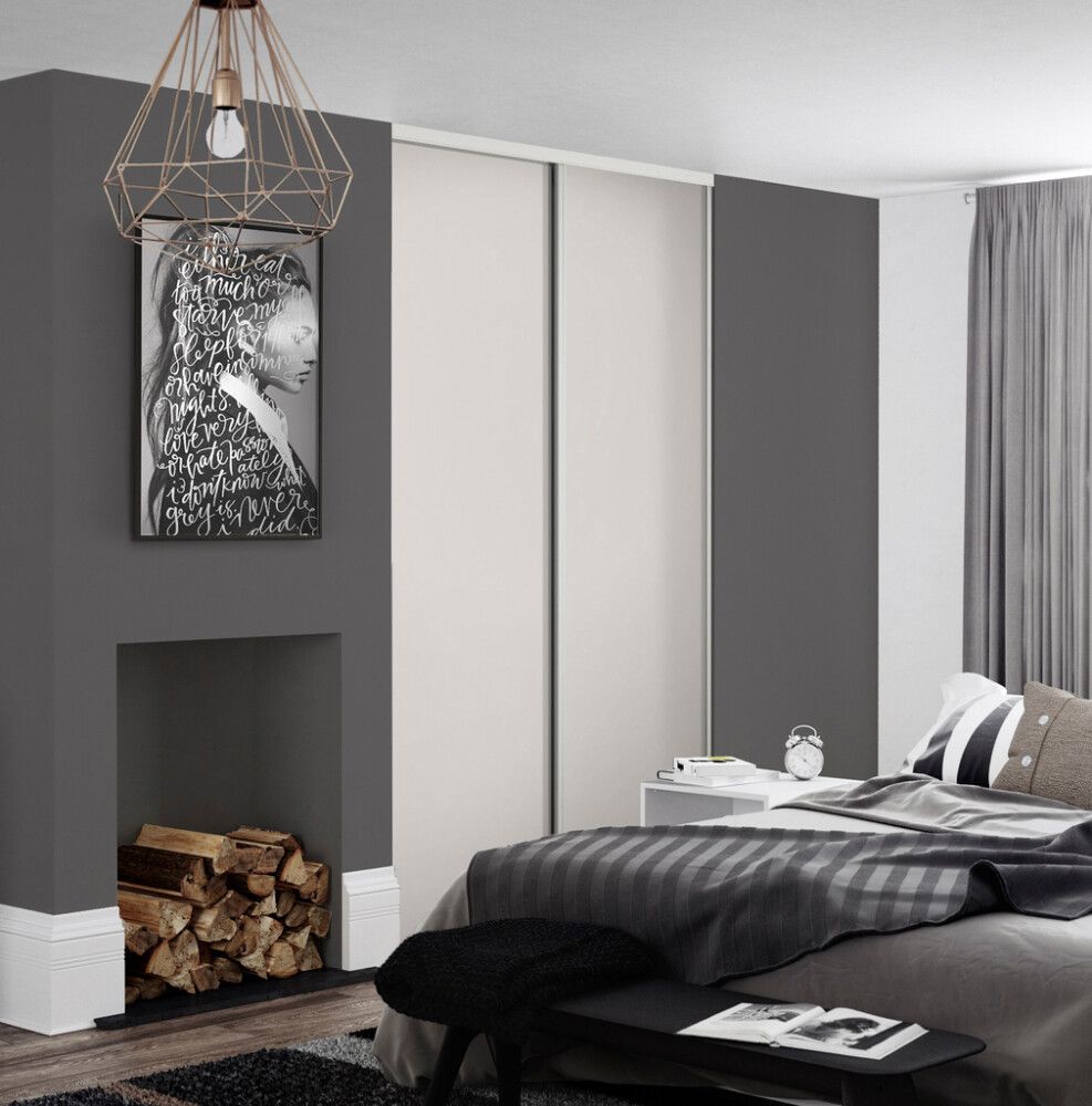 Liukuovisarja Lundbergs 1200 x 2318 mm Valkoinen