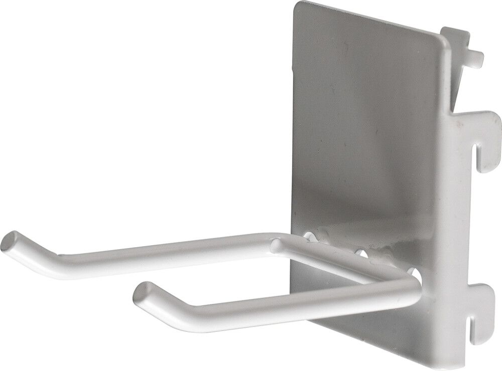 Tuplakoukku Lundbergs Garage Valkoinen 2 kpl