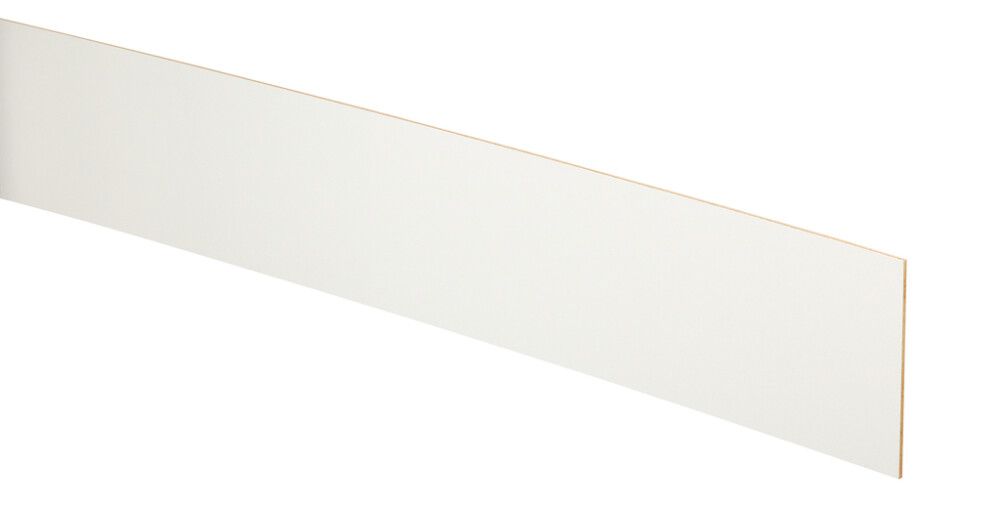 Potkulauta Lundbergs MDF Valkoinen 1300 x 160 x 6 mm