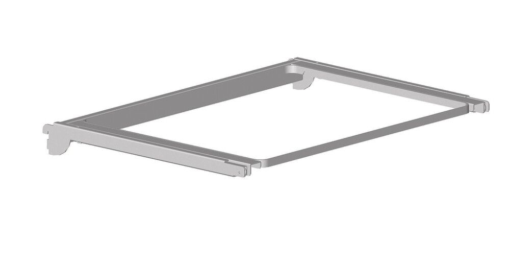 Ulosvedettävä Raami Lundbergs 600 x 545 x 55 mm Hopea