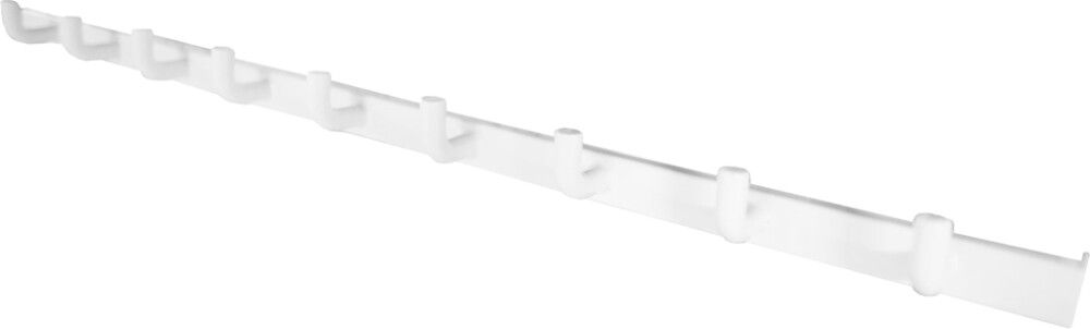 Vaatekoukkulista Lundbergs Wide hopea 9-koukkua