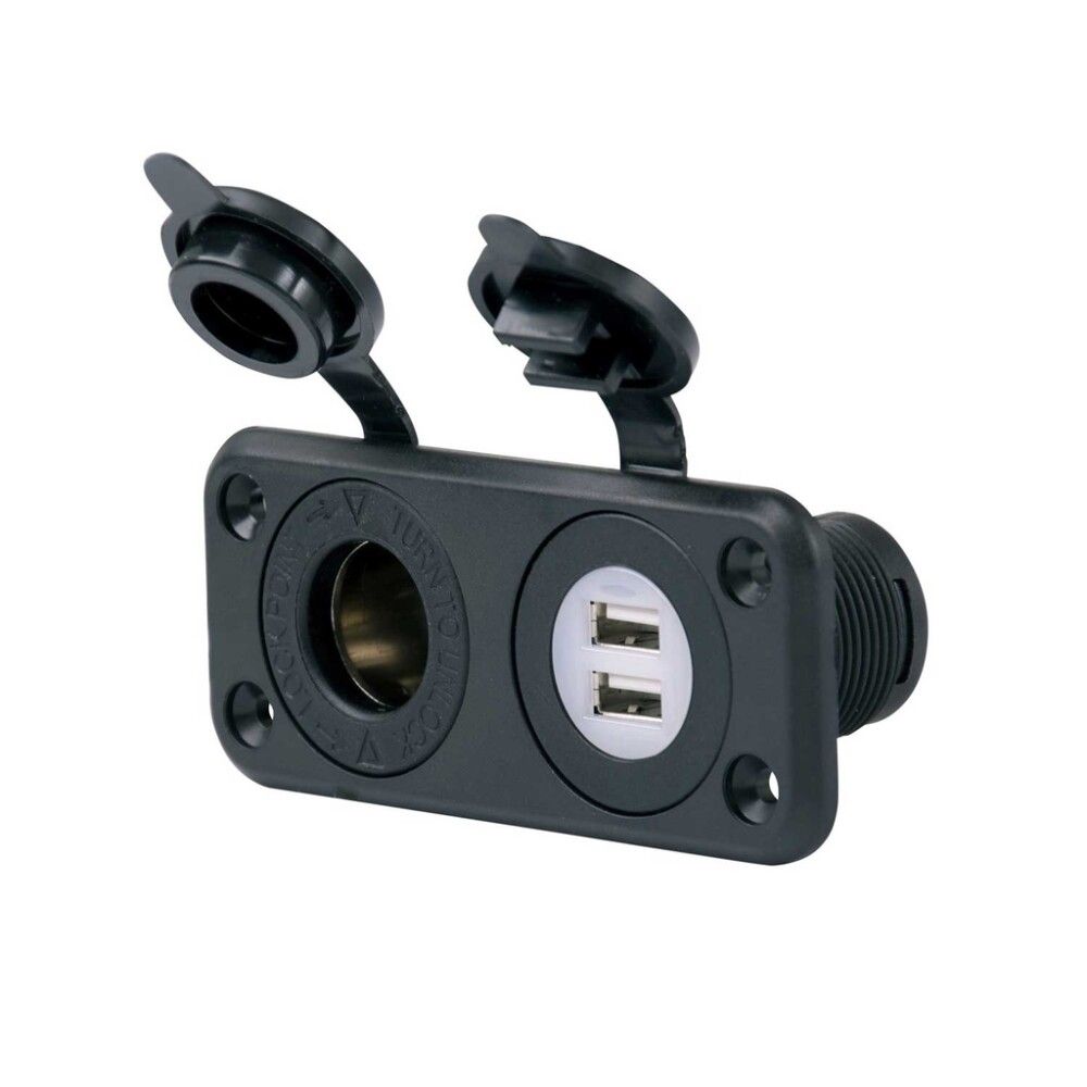 Pistorasia Marinco 12 V / 2 x USB