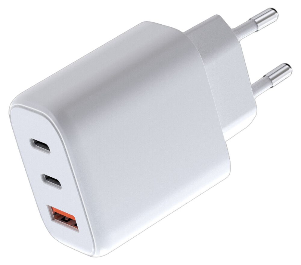 Pikalaturi Airam valkoinen 2 x USB-C/1 x USB-A